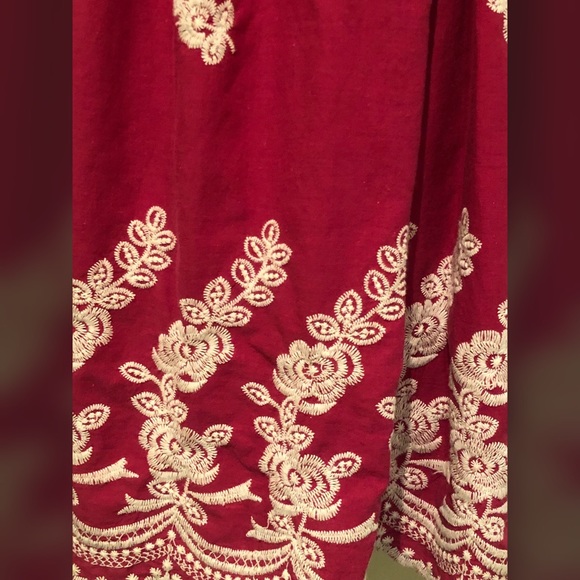 SHES COOL Fuchsia SunDress w Cream Embroidery MINT - Picture 4 of 8